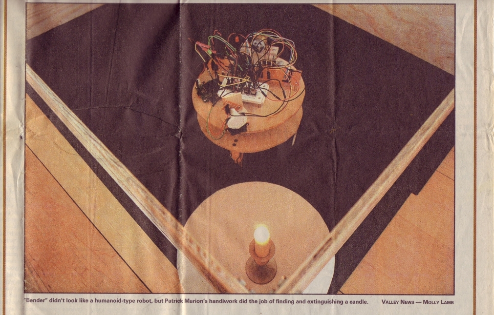 Cover picture of robot and candle.